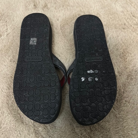 Coach Black Judy Slide Sandals - Picture 2 of 4